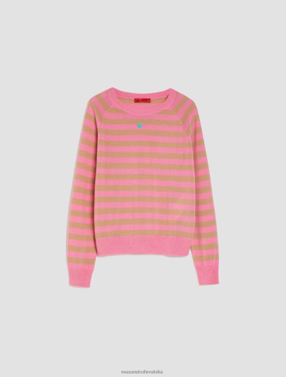 MAX&Co. prugasti džemper od merino vune žene glicinija odjeća 88862365